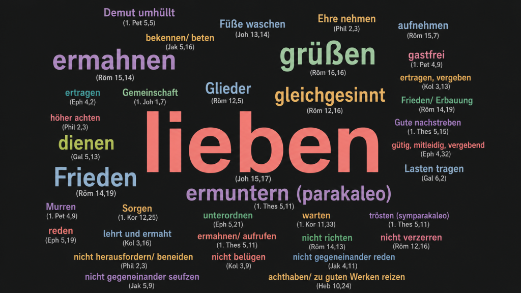 Übersicht der Einander-Stellen im Neuen Testament – FEBG Neuwied